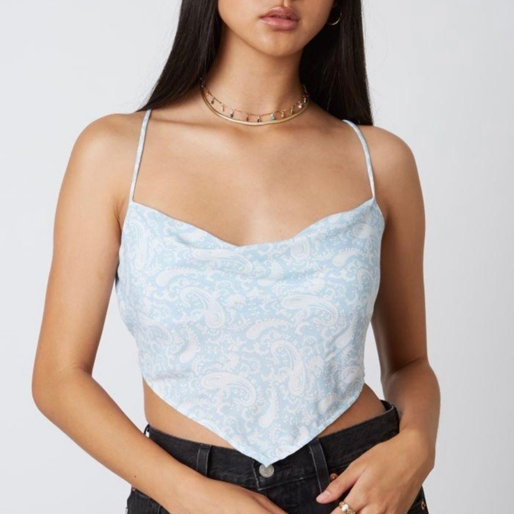 Paisley Bandana Top M